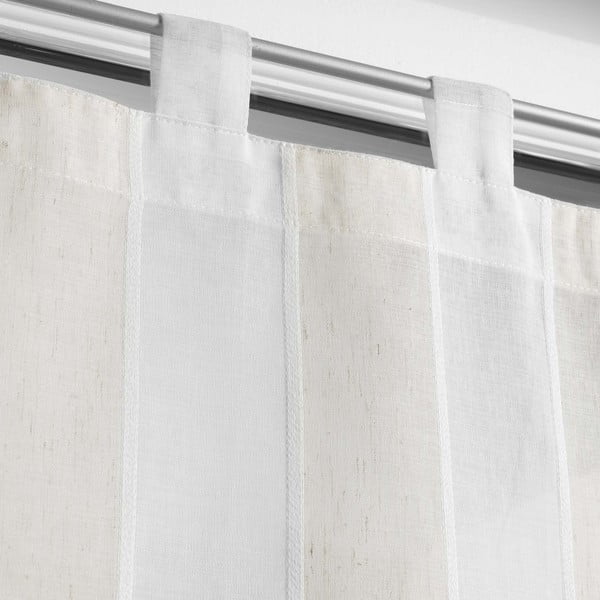 Krem prozirne zavjese u setu 2 kom 60x120 cm Palaos – douceur d'intérieur-image-1