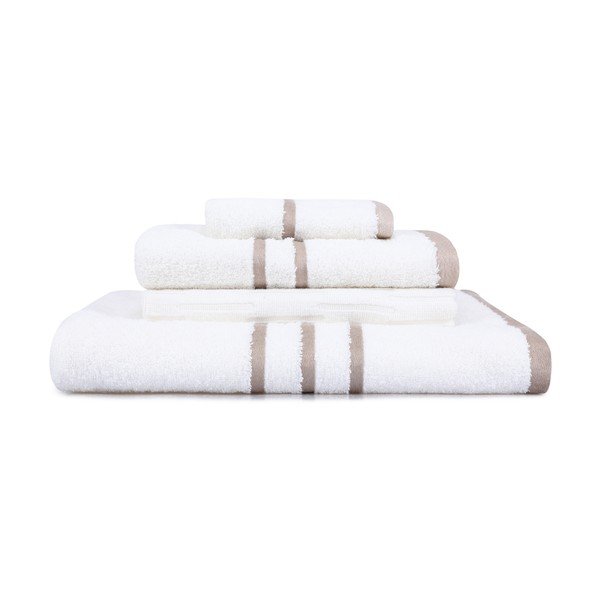 Bijeli pamučni set ručnika 4 kom Linda – Foutastic-image-2