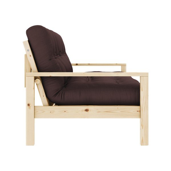 Tamno smeđa sklopiva sofa 205 cm Knob – Karup Design-image-4