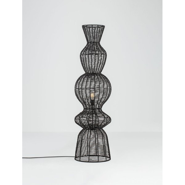 Mat crna stojeća svjetiljka od užeta (visina 136 cm) Breena – Nova Luce-image-4