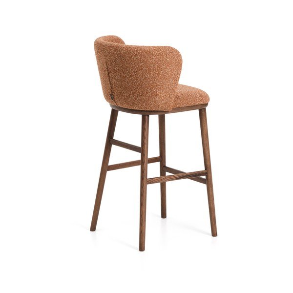 Podstavljena barska stolica boja terakote (visine sjedala 75 cm) Ciselia – Kave Home-image-3