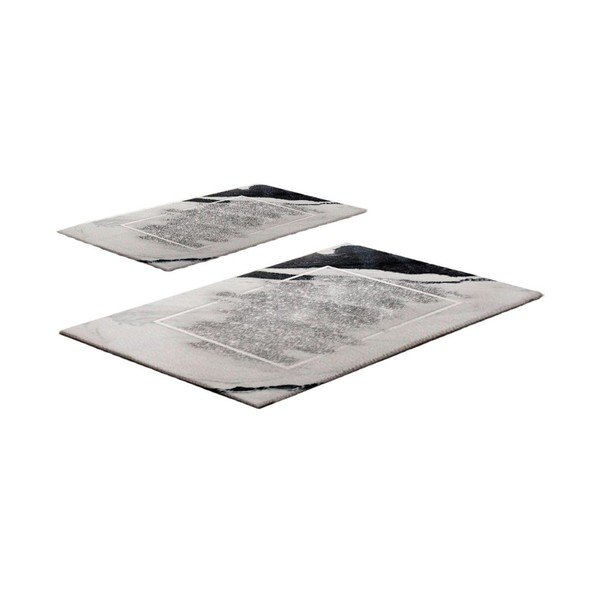 Sivo-bež kupaonske prostirke u setu 2 kom 60x100 cm CT – Foutastic