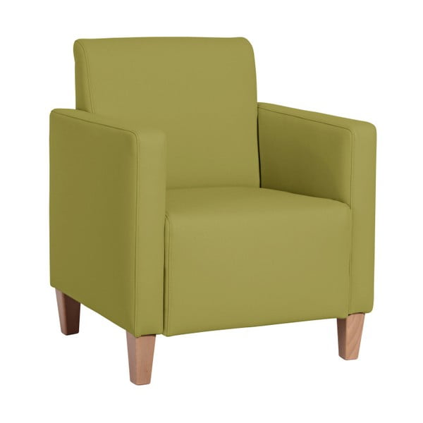 Zelena fotelja od imitacije kože Max Winzer Milla Leather Apple