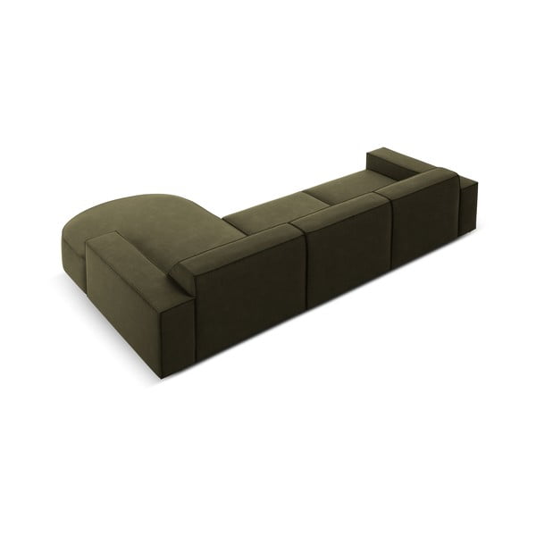 Zeleni baršunasti kutni kauč (desni kut) Jodie - Micadoni Home-image-4