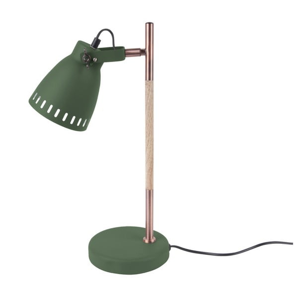 Zelena stolna svjetiljka s detaljima u bakru Leitmotiv Mingle