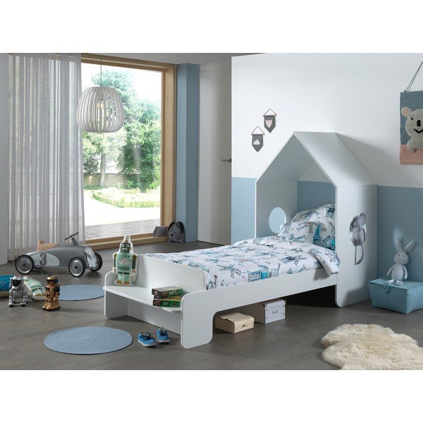 Bijeli dječji krevet Vipack Casami, 90 x 200 cm-image-1