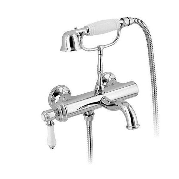 Zidna slavina za kadu u sjajno srebrnoj boji (s 2 izlaza) Vienna – Sapho