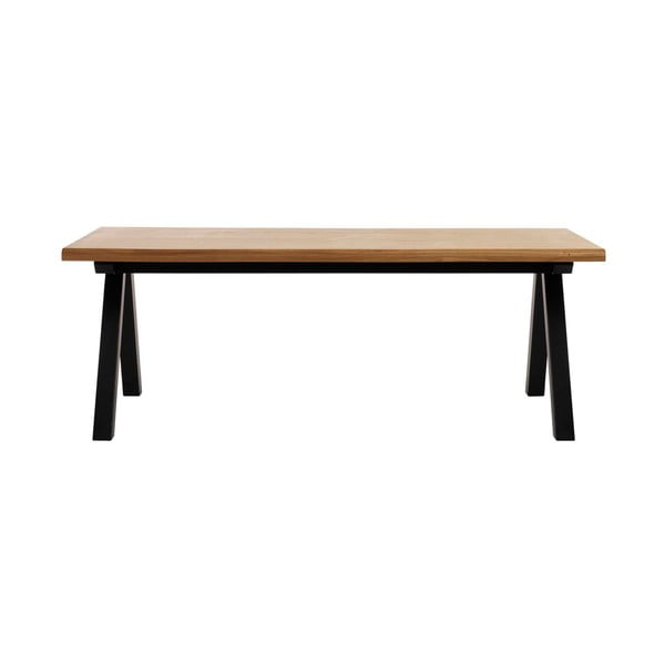 Blagovaonski stol od bijelog hrasta Unikatni namještaj Oliveto, 100 x 210 cm