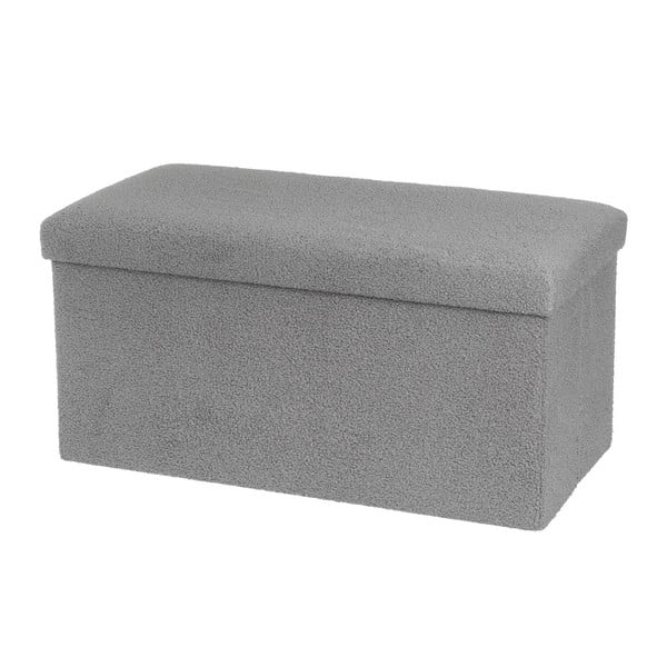 Sivi tabure od bouclé tkanine Folding – Casa Selección