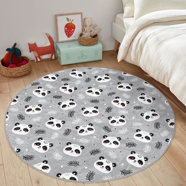 Sivi dječji tepih ø 120 cm Comfort – Mila Home-image-4