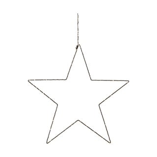 Crni božićni viseći svjetleći ukras Markslöjd Alpha Star, visine 30 cm