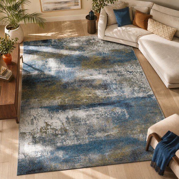 Plavi tepih Universal Kalia Abstract, 140 x 200 cm-image-4