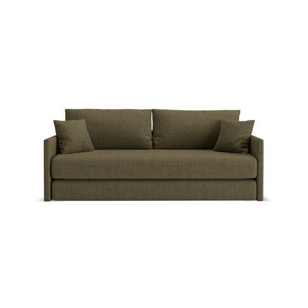 Zelena sklopiva sofa od šenila 209 cm Shannon – Cosmopolitan Design