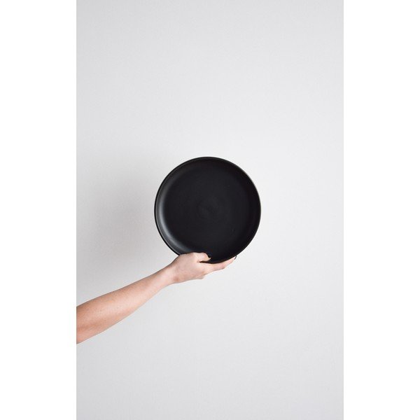 Crna zemljana zdjela ÅOOMI Luna, ø 23,5 cm-image-1