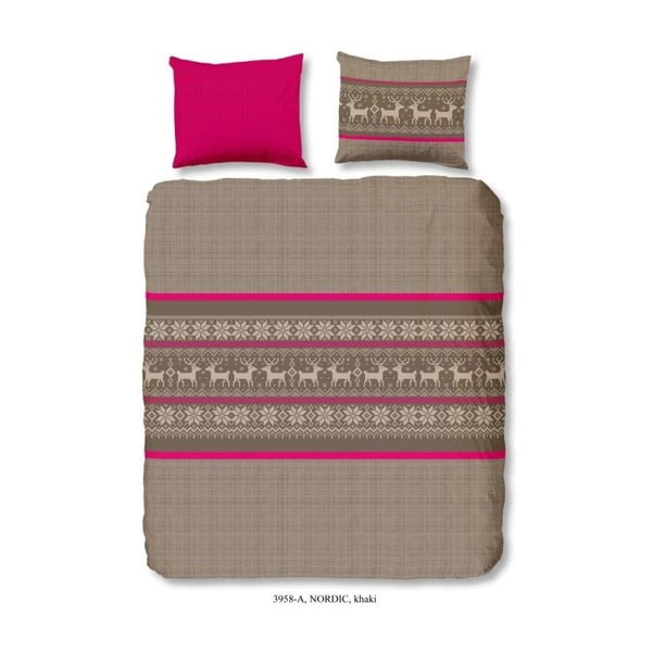 Pamučna posteljina za bračni krevet Dobro jutro Ideta, 265 x 220 cm