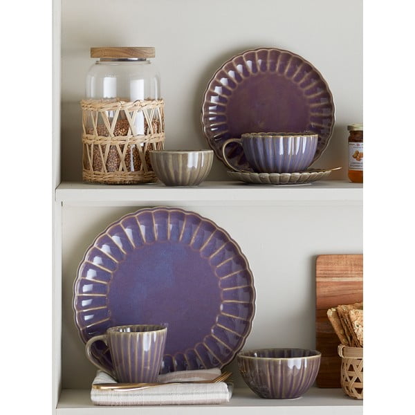 Ljubičasta šalica za cappuccino od kamenine 220 ml Latina – Bloomingville-image-3