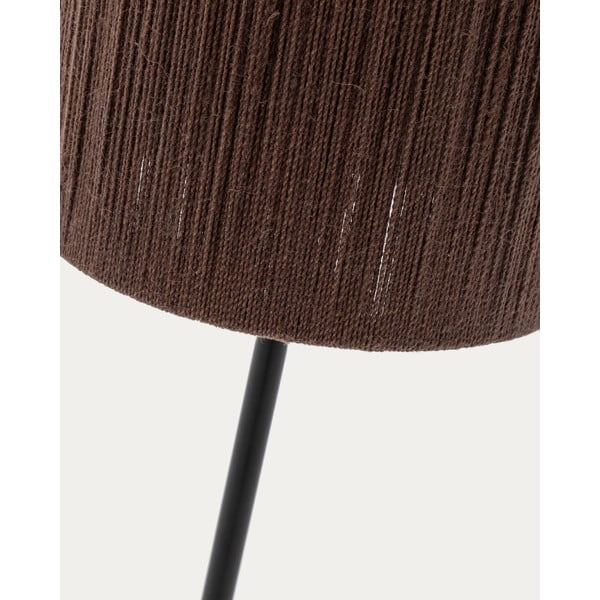 Stolna lampa od masivnog bagrema u tamnoj prirodnoj boji (visina 147 cm) Kor – Kave Home-image-4