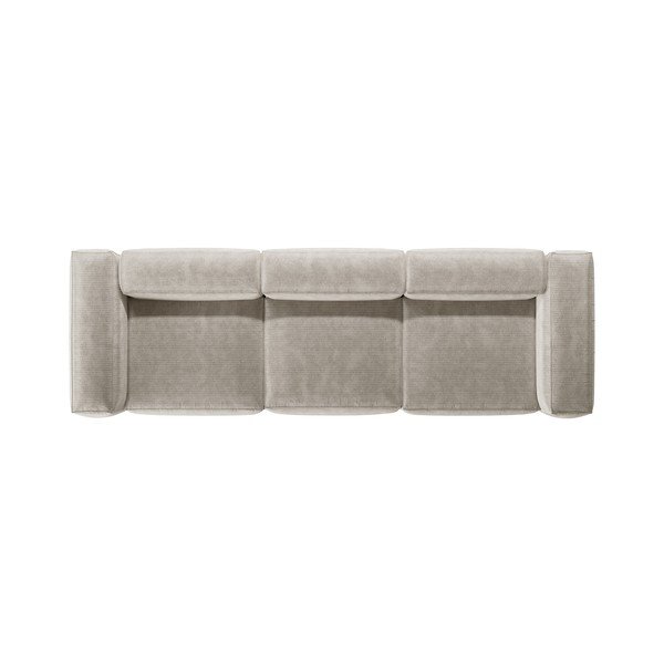 Bež sofa od samta 364 cm Bergamo – Cosmopolitan Design-image-3