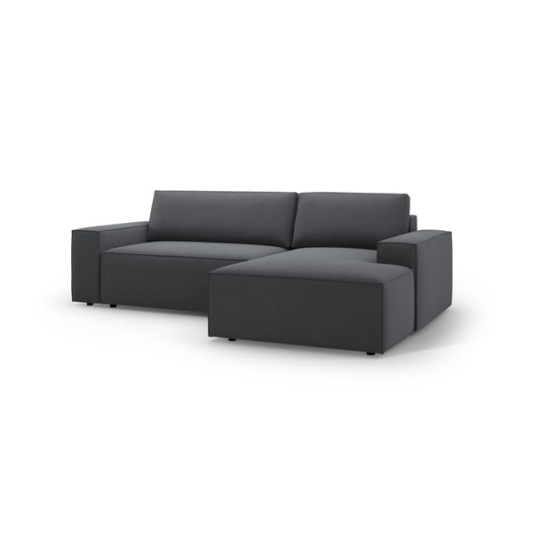 Tamno siva sklopiva kutna garnitura (s desnim kutom) Jodie – Micadoni Home-image-2