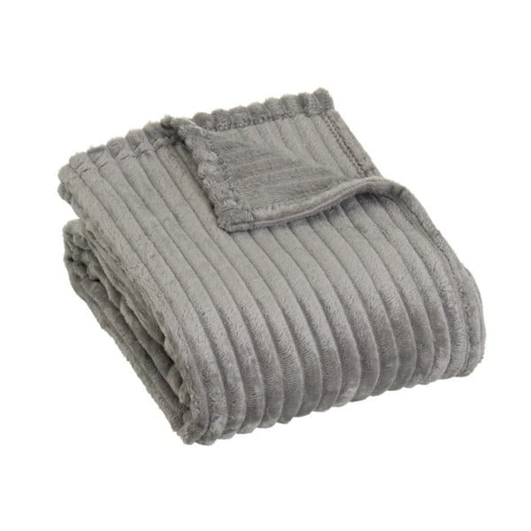 Siva deka od mikropliša 130x160 cm Fur Velvet – Casa Selección