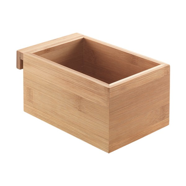 Element od bambusa - kutija za pohranu u prirodnoj boji 10x15 cm Mural – Metaltex