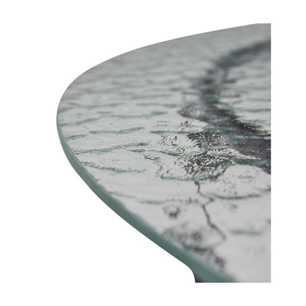 Crni okrugao stolić za kavu sa staklenom pločom stola ø 80 cm Orbit – Hübsch-image-4