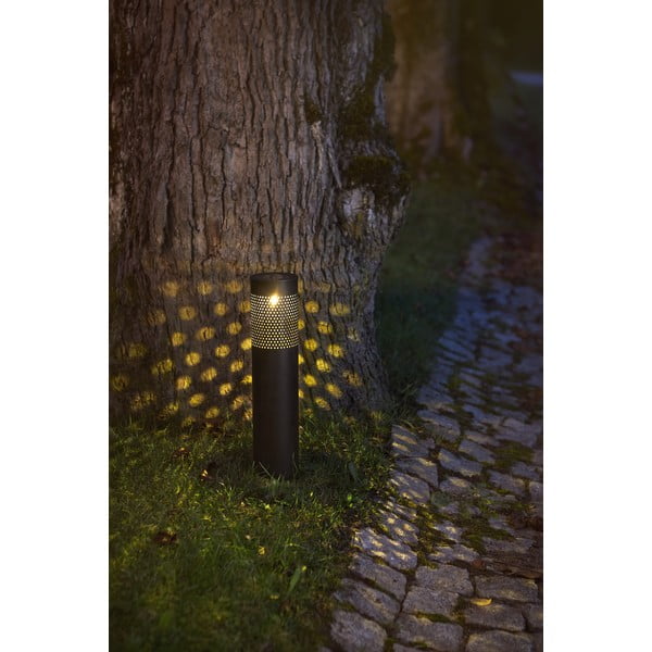 Crna solarna LED rasvjeta od nehrđajućeg čelika Star Trading Blace, visina 39 cm-image-3