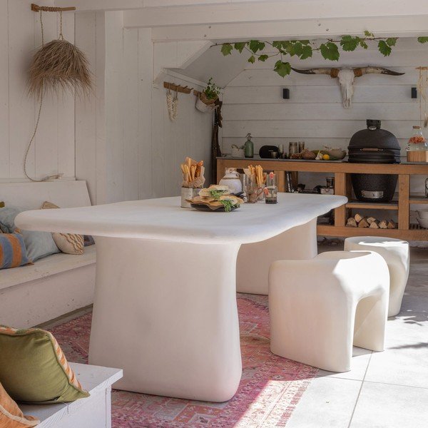 Plastična vrtna stolica boje slonovače Nivo – WOOOD-image-1