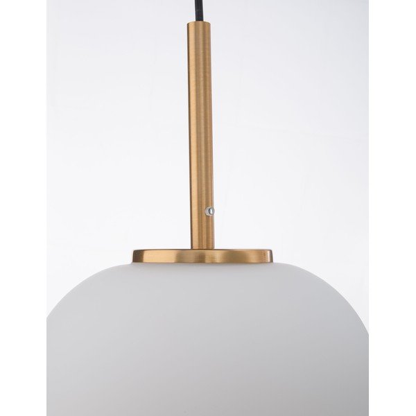 Bijela/mjedena staklena viseća svjetiljka ø 22 cm Lato – Nova Luce-image-2