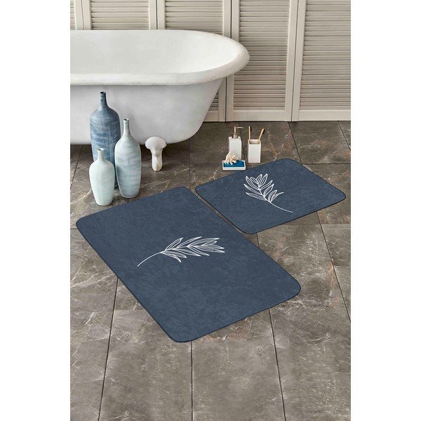 Plave kupaonske prostirke u setu 2 kom 60x100 cm – Mila Home-image-3