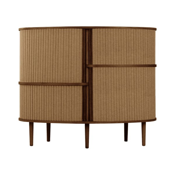 Smeđi/svjetlo smeđi ormarić u dekoru hrasta s kliznim vratima 120x100x50 cm Audacious – UMAGE