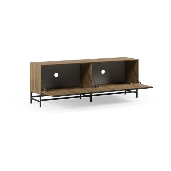 Crna/u prirodnoj boji TV komoda u dekoru hrasta 150x61x35 cm Aiden – Marckeric-image-3