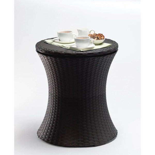 Okrugao vrtni stol s prostorom za led 49.5x49.5 cm Cool – Keter-image-4