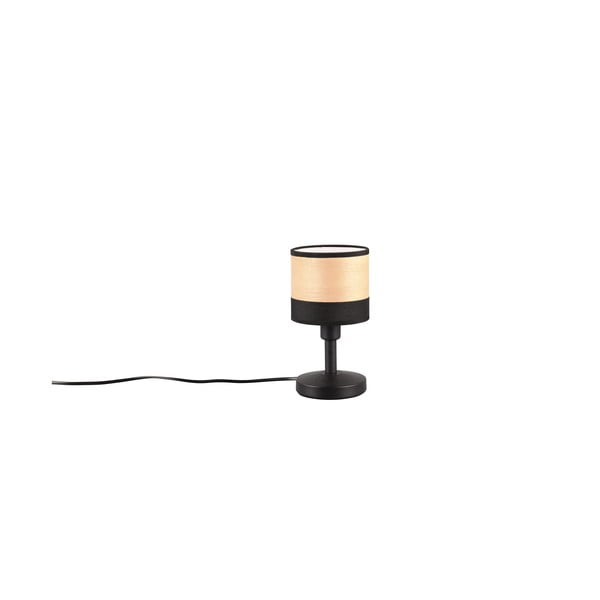 Crna/u prirodnoj boji stolna lampa (visina 22 cm) Bolzano – Trio