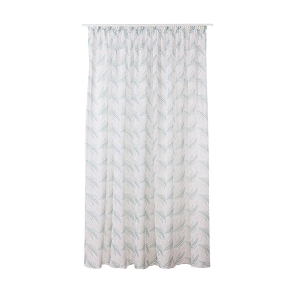 Bijela/zelena prozirna zavjesa 300x260 cm Seva – Mendola Fabrics