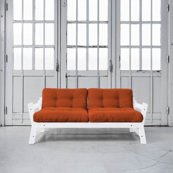 Sofa na razvlačenje Karup Step White / Orange-image-1