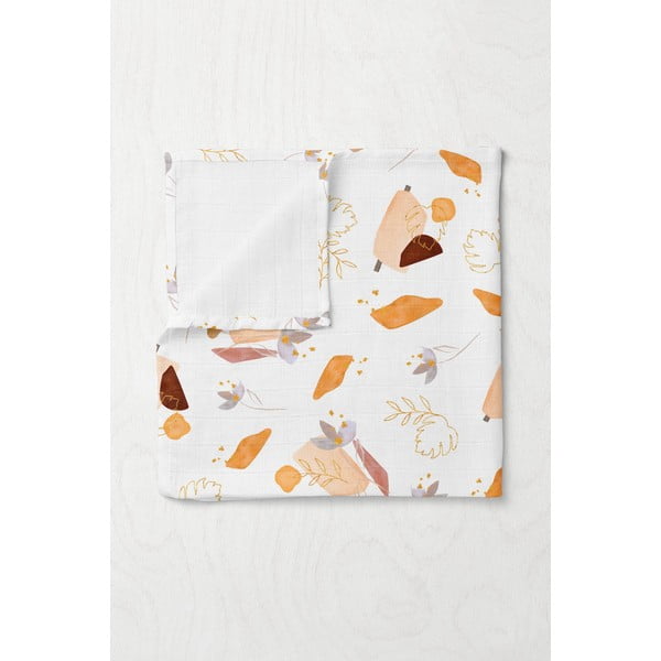 Bijela deka za bebe od muslina 75x100 cm Boho – Mijolnir-image-1