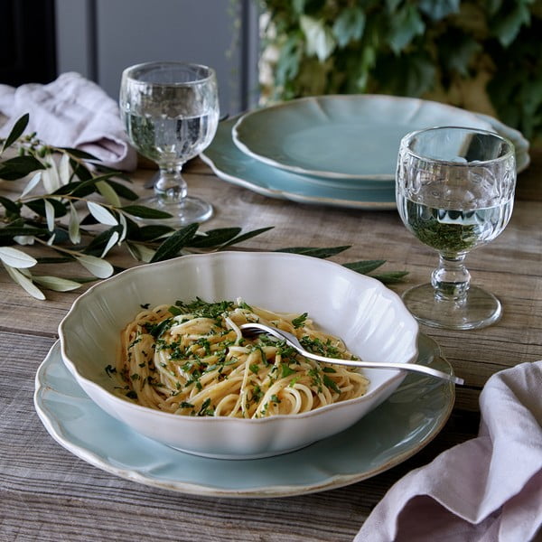 Plava/tirkizna posuda za posluživanje od kamenine ø 23 cm Alentejo – Costa Nova-image-1