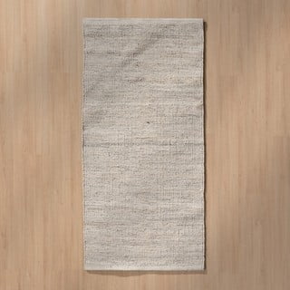 Sivi obostrani tepih od mješavine vune 80x150 cm – Ixia