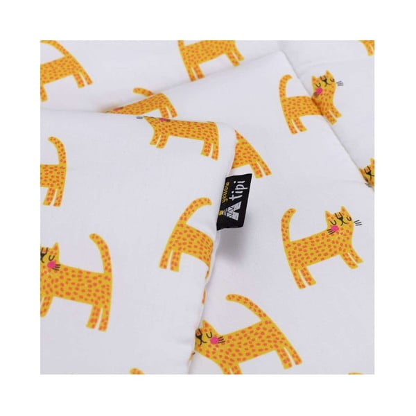 Bijeli/narančasti komplet za kolijevku Sweet Dreams – Yellow Tipi-image-3
