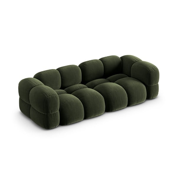 Zelena baršunasti sofa 250 cm Loretto – Cosmopolitan Design-image-3