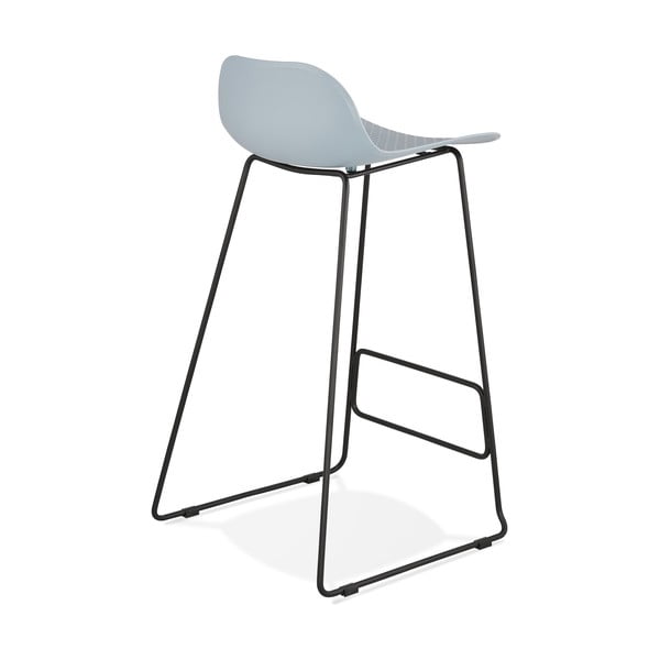 Plava bar stolica s crnim nogama Kokoon Sweet, Sedam visine 76 cm-image-3