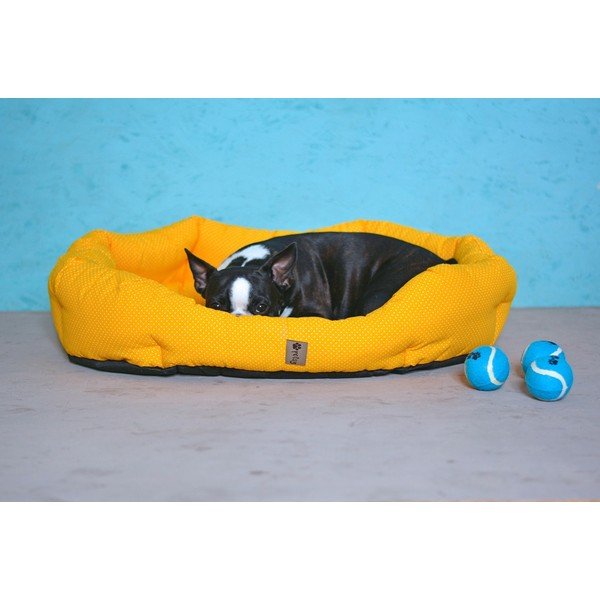 Žuti pamučni krevet 75x60 cm Sunny - Petsy-image-3