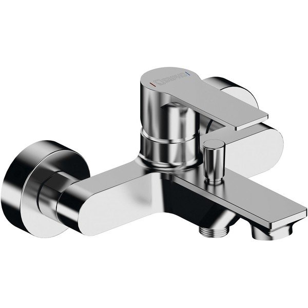 Zidna slavina za kadu u sjajno srebrnoj boji (s 2 izlaza) Pax – Sapho