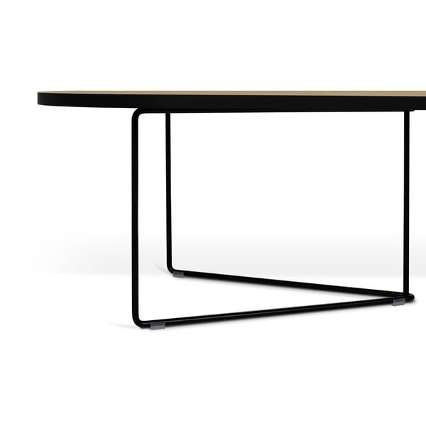 Stolić s pločom u dekoru hrasta 136x60 cm - TemaHome Oval-image-4