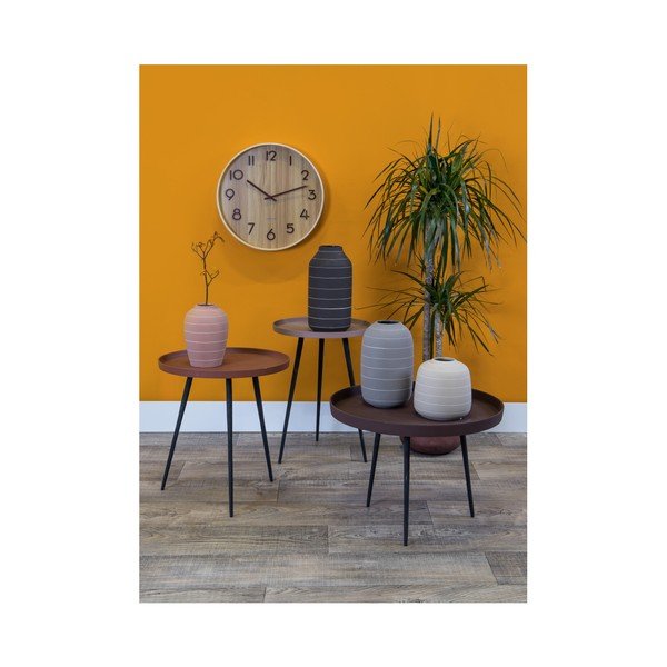 Svijetlo siva keramička vaza PT LIVING Terra, ⌀ 16 cm-image-2