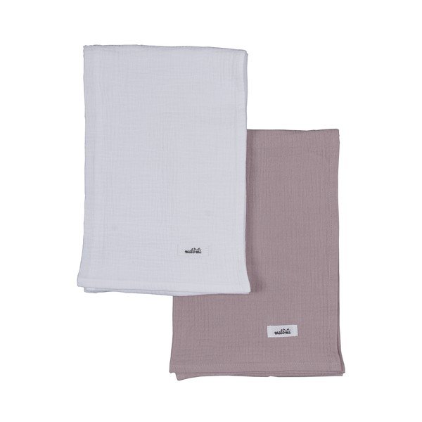 Pelene u setu 2 kom od muslina Muslin – Malomi Kids-image-2