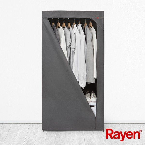 Sivi tekstilni ormar 79x155 cm – Rayen-image-4