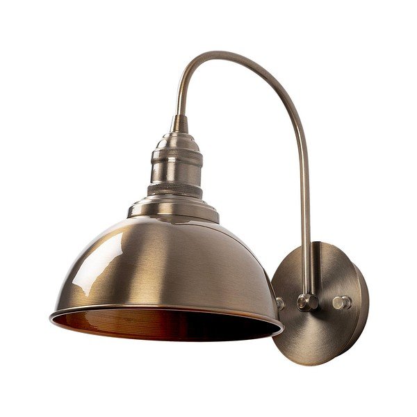 Mjedena zidna lampa ø 21 cm Varzan – Opviq lights