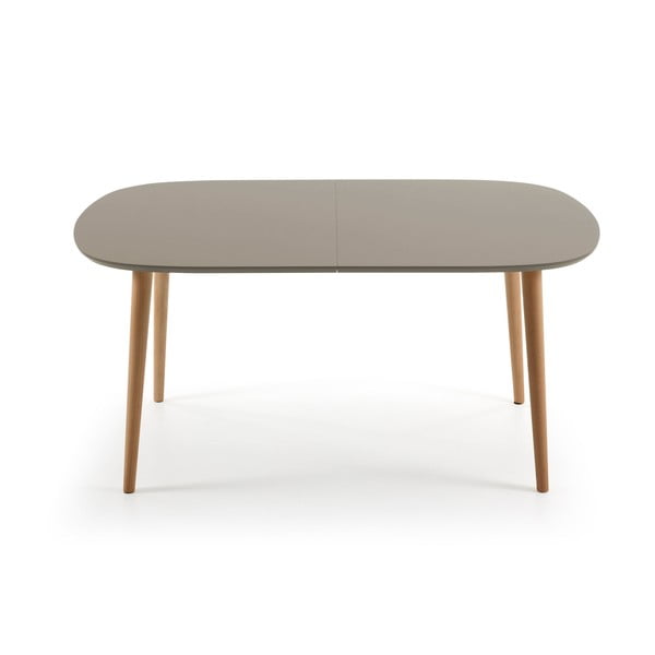 Sivi blagovaonski stol na razvlačenje Kave Home Oakland, 160 x 100 cm-image-2